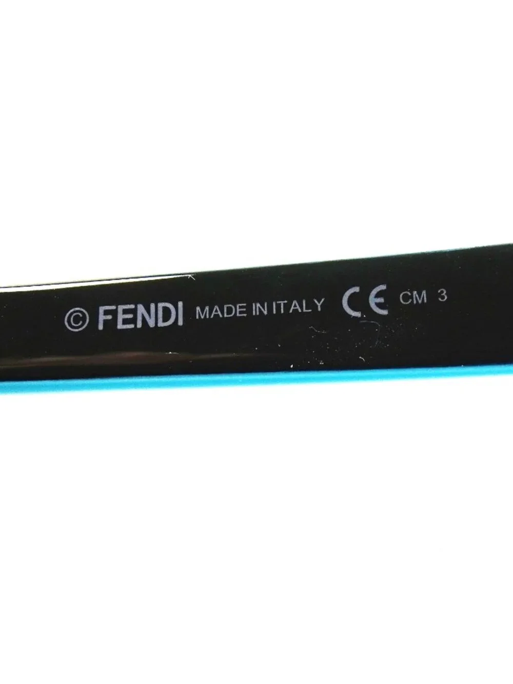 FENDI FF 0185/F/S UJAHD 54-20-140 Havana Spotted Frame Blue Lens Sunglasses - Picture 7 of 7